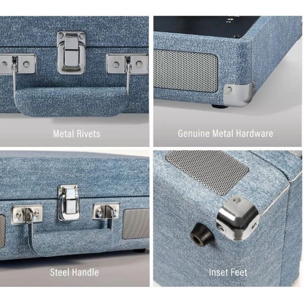 Crosley Cruiser Plus Portable Turntable Washed Demin