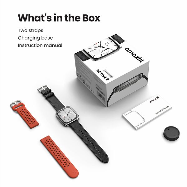 Amazfit Active 2 NFC Black (Square)