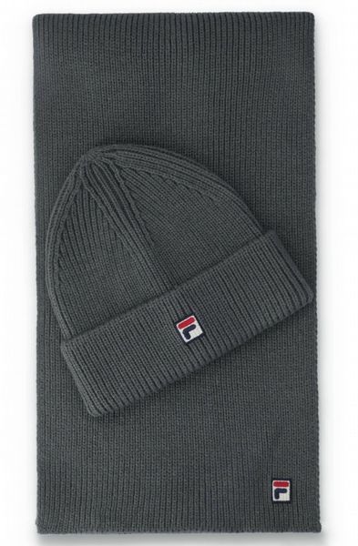 Gunmetal Maxim Beanie and Scarf Set
