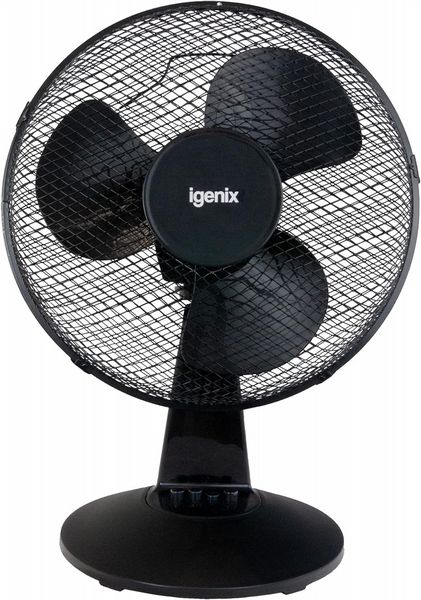 Igenix 12 Inch Desk Fan Black