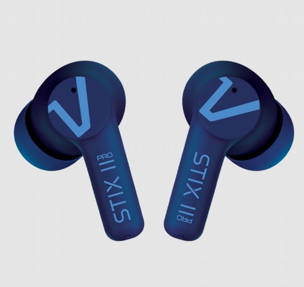Veho Stix Ii Pro Earphones Carbon Blue